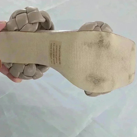 Steve Madden Kenley Women's Taupe Sandals Heels Size 8 - Picture 8 of 14